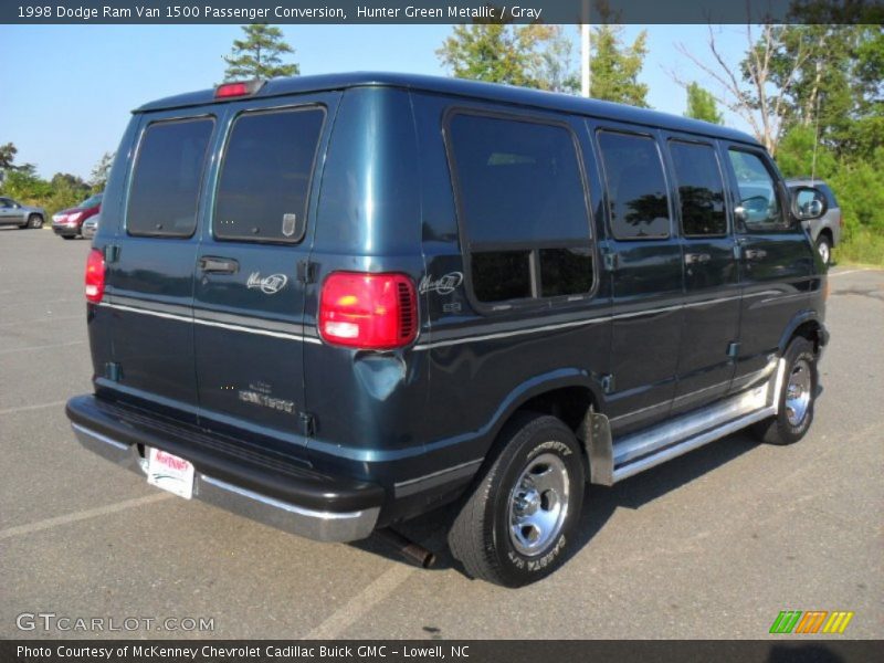 Hunter Green Metallic / Gray 1998 Dodge Ram Van 1500 Passenger Conversion