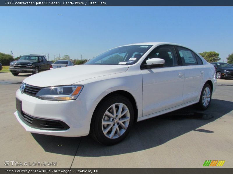 Candy White / Titan Black 2012 Volkswagen Jetta SE Sedan