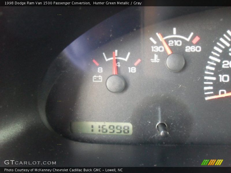 Hunter Green Metallic / Gray 1998 Dodge Ram Van 1500 Passenger Conversion