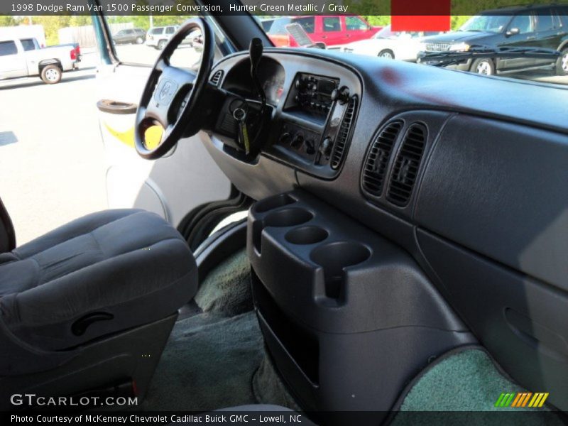 Hunter Green Metallic / Gray 1998 Dodge Ram Van 1500 Passenger Conversion