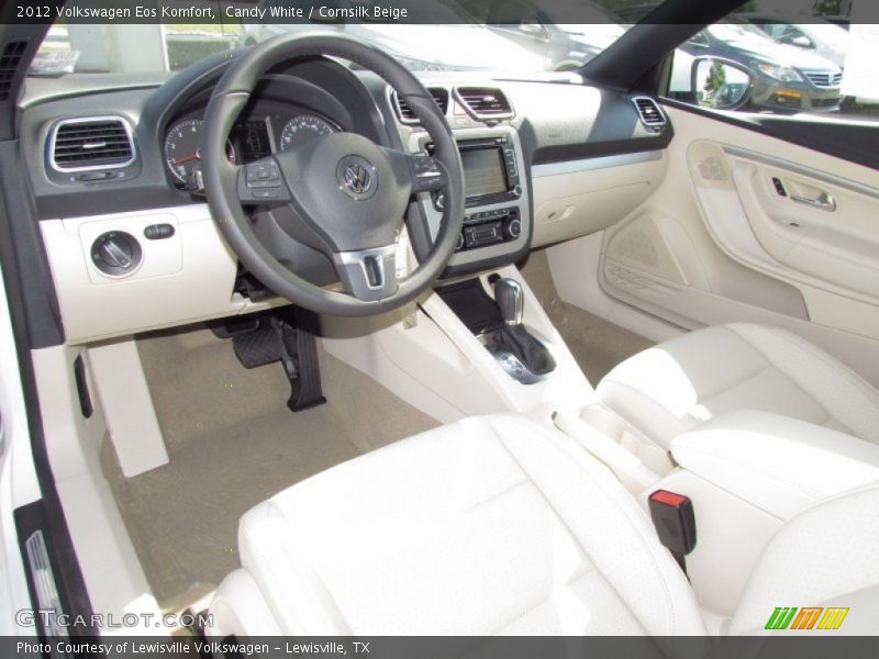 Candy White / Cornsilk Beige 2012 Volkswagen Eos Komfort