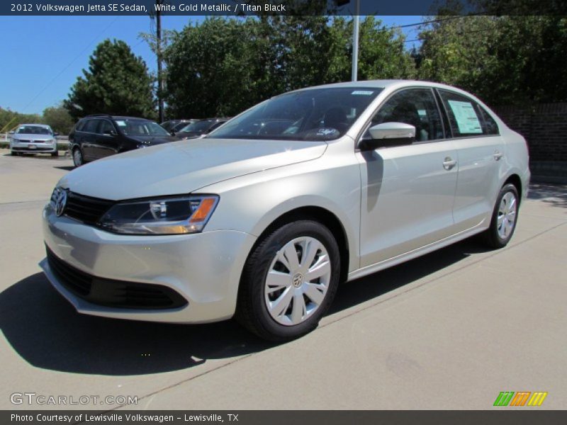 White Gold Metallic / Titan Black 2012 Volkswagen Jetta SE Sedan