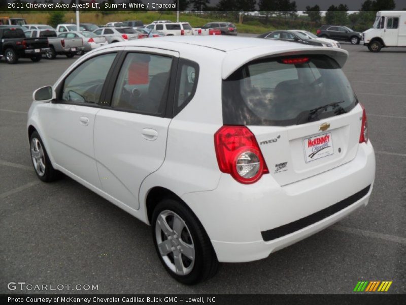 Summit White / Charcoal 2011 Chevrolet Aveo Aveo5 LT