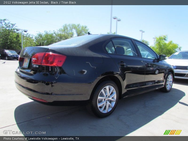 Black / Titan Black 2012 Volkswagen Jetta SE Sedan