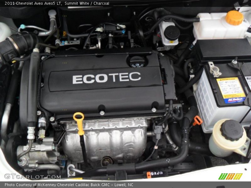  2011 Aveo Aveo5 LT Engine - 1.6 Liter DOHC 16-Valve VVT ECOTEC 4 Cylinder