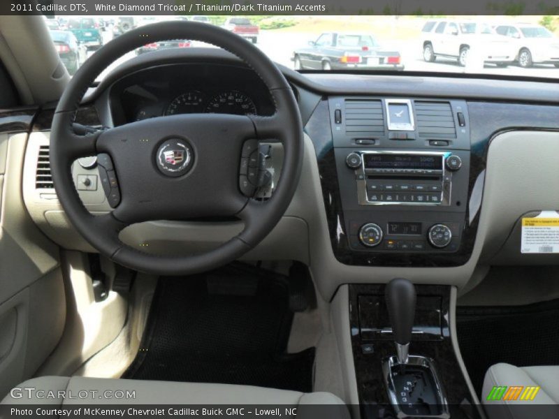 White Diamond Tricoat / Titanium/Dark Titanium Accents 2011 Cadillac DTS