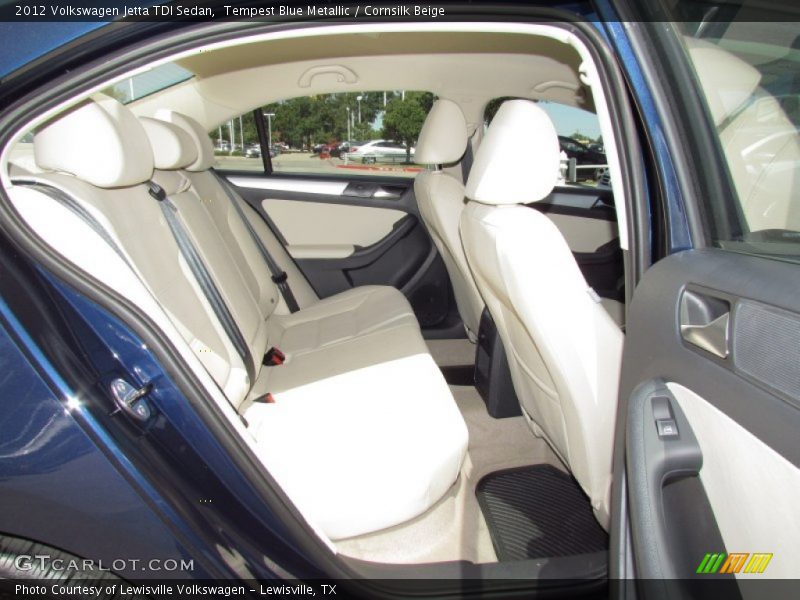 Tempest Blue Metallic / Cornsilk Beige 2012 Volkswagen Jetta TDI Sedan