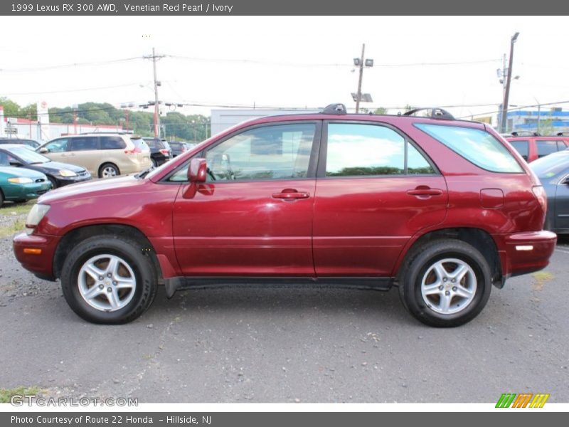 Venetian Red Pearl / Ivory 1999 Lexus RX 300 AWD