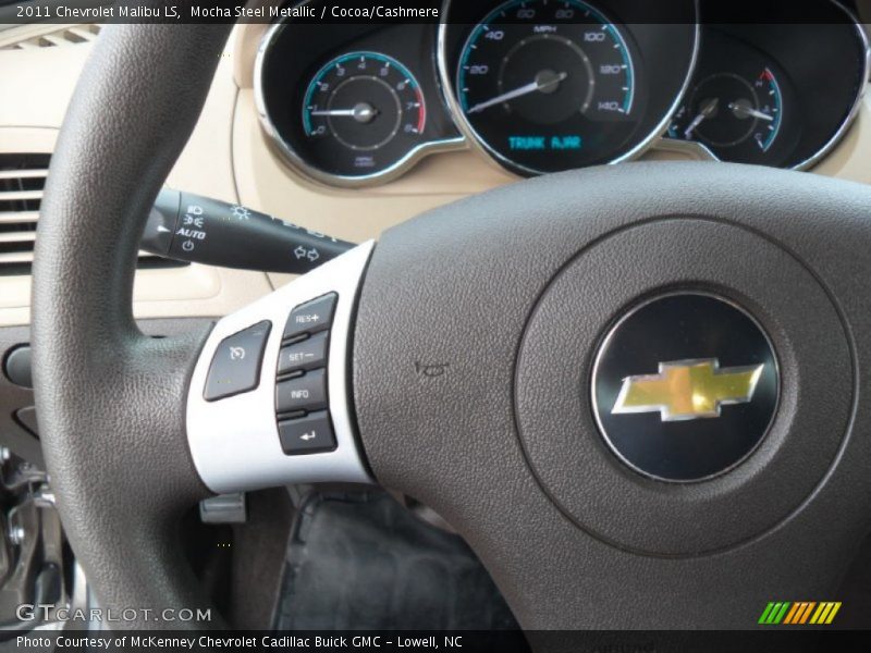 Mocha Steel Metallic / Cocoa/Cashmere 2011 Chevrolet Malibu LS