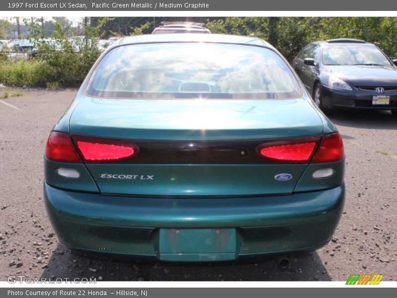 Pacific Green Metallic / Medium Graphite 1997 Ford Escort LX Sedan