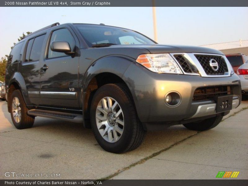 Storm Gray / Graphite 2008 Nissan Pathfinder LE V8 4x4