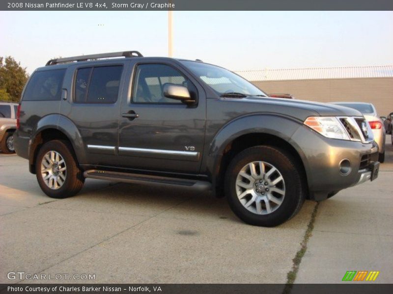 Storm Gray / Graphite 2008 Nissan Pathfinder LE V8 4x4