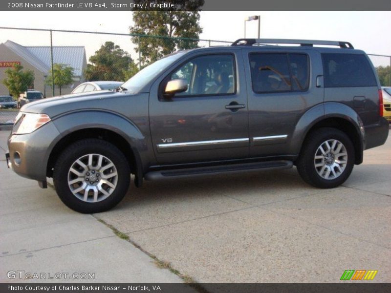 Storm Gray / Graphite 2008 Nissan Pathfinder LE V8 4x4