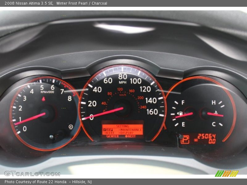 Winter Frost Pearl / Charcoal 2008 Nissan Altima 3.5 SE