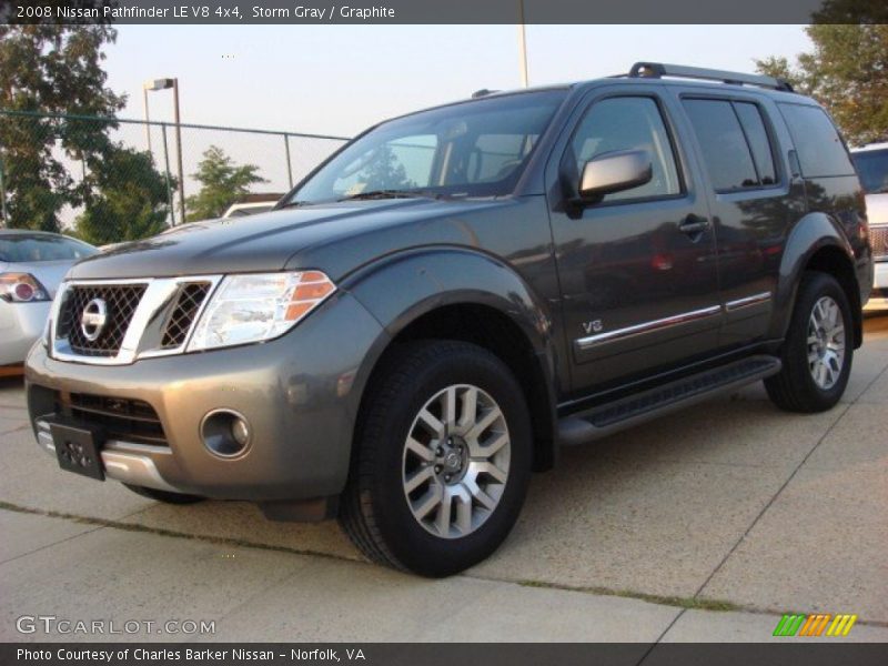 Storm Gray / Graphite 2008 Nissan Pathfinder LE V8 4x4