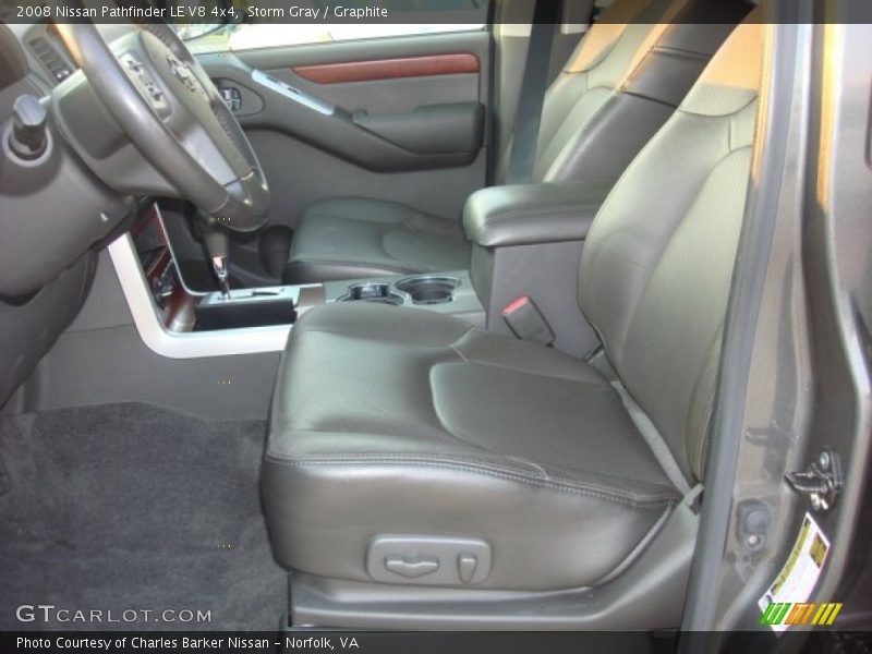 Storm Gray / Graphite 2008 Nissan Pathfinder LE V8 4x4