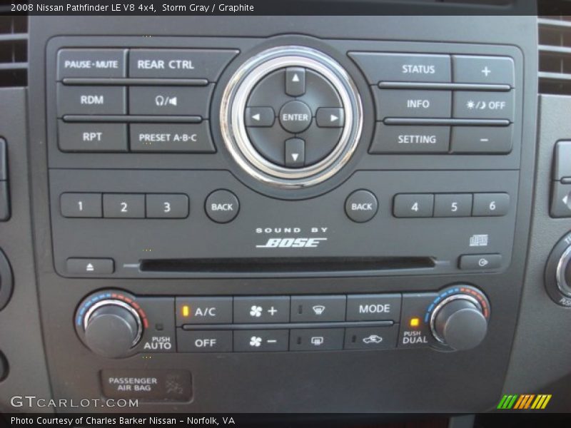 Storm Gray / Graphite 2008 Nissan Pathfinder LE V8 4x4