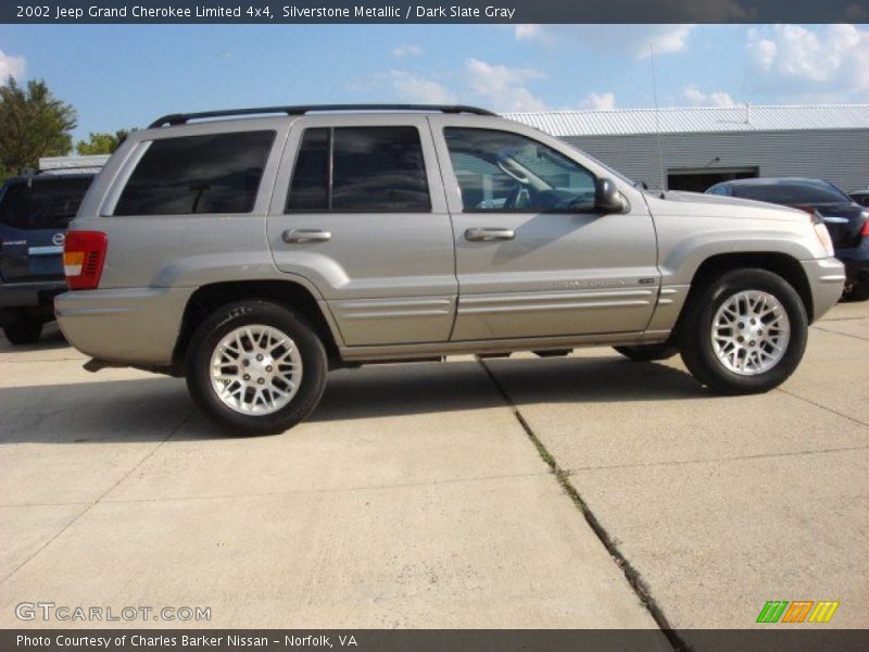 Silverstone Metallic / Dark Slate Gray 2002 Jeep Grand Cherokee Limited 4x4