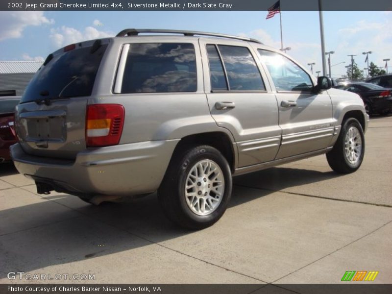 Silverstone Metallic / Dark Slate Gray 2002 Jeep Grand Cherokee Limited 4x4