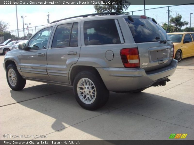 Silverstone Metallic / Dark Slate Gray 2002 Jeep Grand Cherokee Limited 4x4
