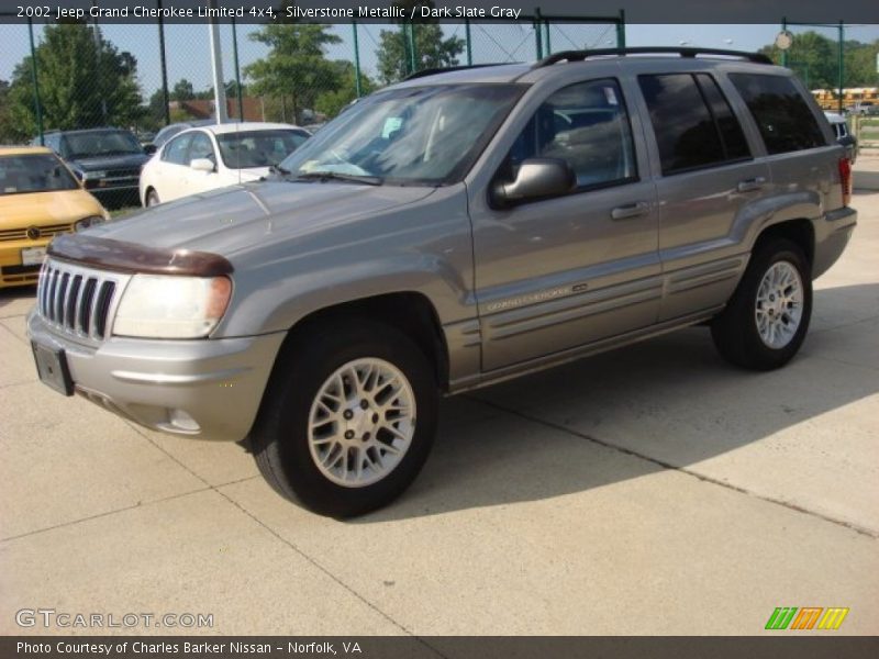 Silverstone Metallic / Dark Slate Gray 2002 Jeep Grand Cherokee Limited 4x4
