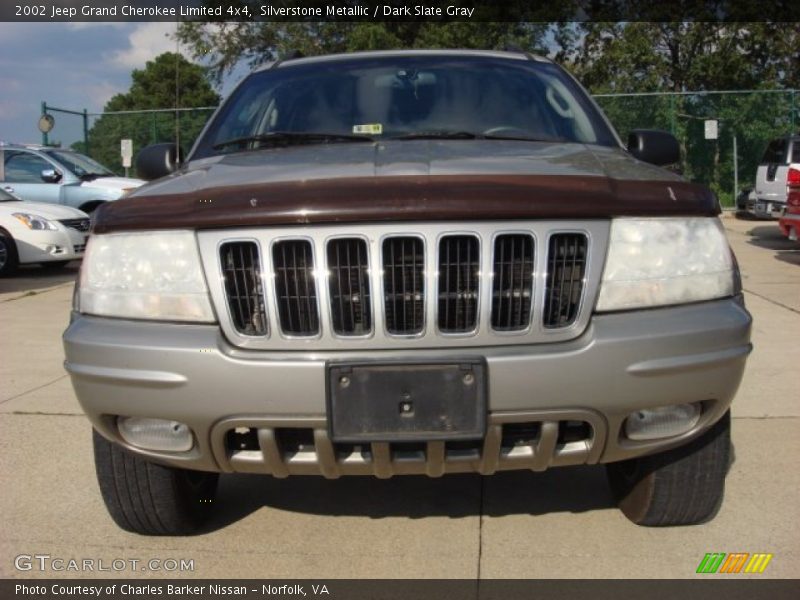 Silverstone Metallic / Dark Slate Gray 2002 Jeep Grand Cherokee Limited 4x4