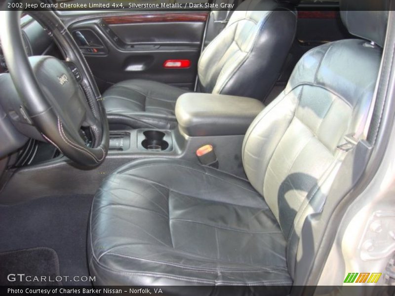 Silverstone Metallic / Dark Slate Gray 2002 Jeep Grand Cherokee Limited 4x4