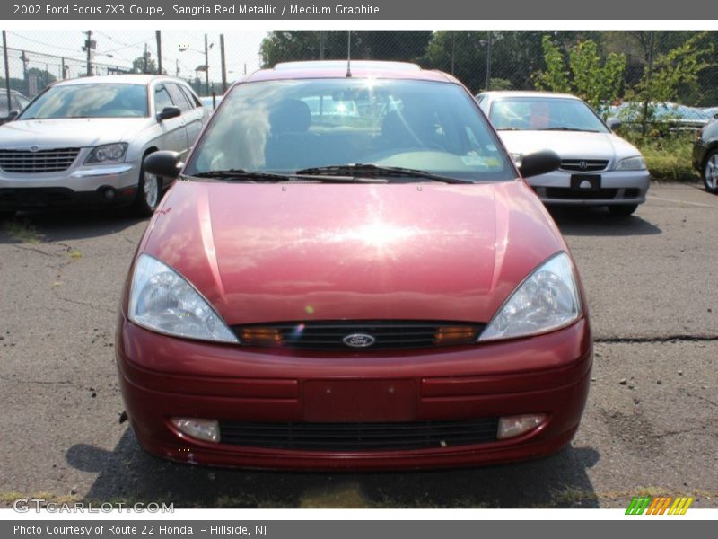 Sangria Red Metallic / Medium Graphite 2002 Ford Focus ZX3 Coupe