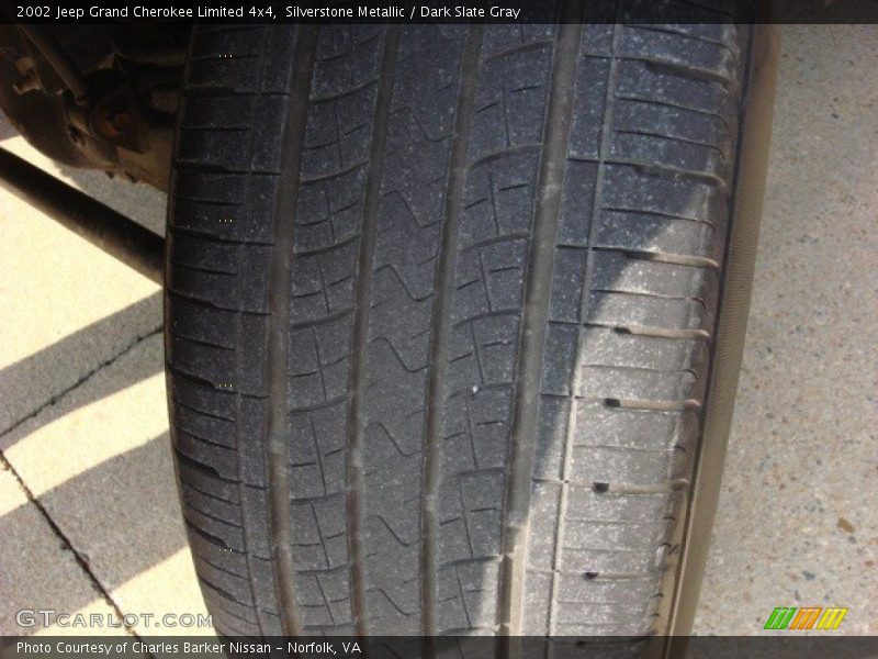 Silverstone Metallic / Dark Slate Gray 2002 Jeep Grand Cherokee Limited 4x4