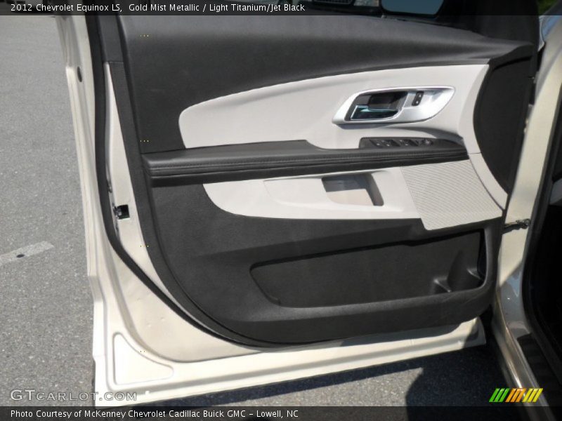 Gold Mist Metallic / Light Titanium/Jet Black 2012 Chevrolet Equinox LS