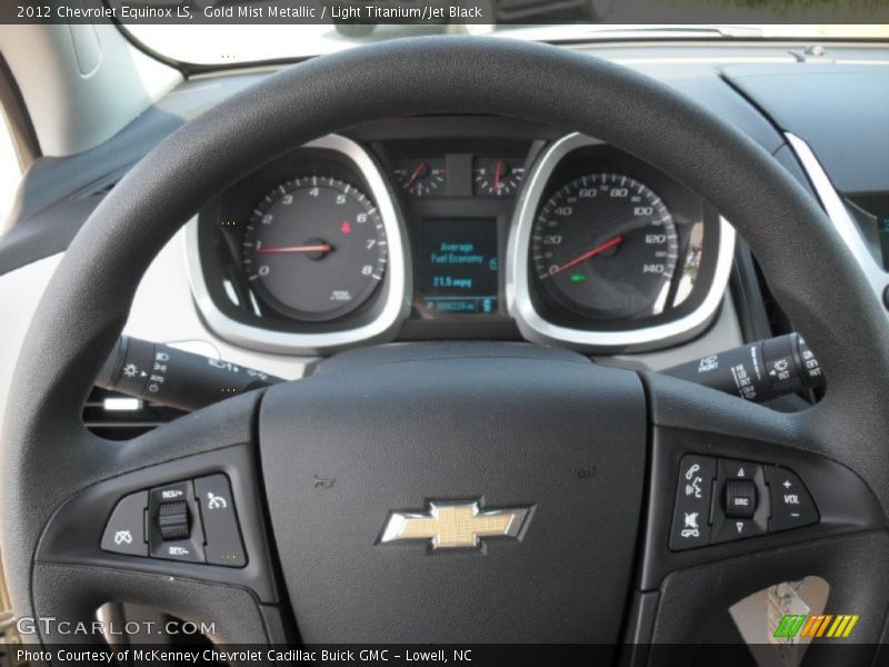 Gold Mist Metallic / Light Titanium/Jet Black 2012 Chevrolet Equinox LS