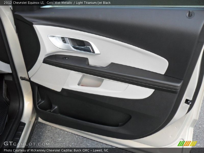Gold Mist Metallic / Light Titanium/Jet Black 2012 Chevrolet Equinox LS