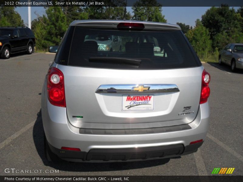 Silver Ice Metallic / Jet Black 2012 Chevrolet Equinox LS