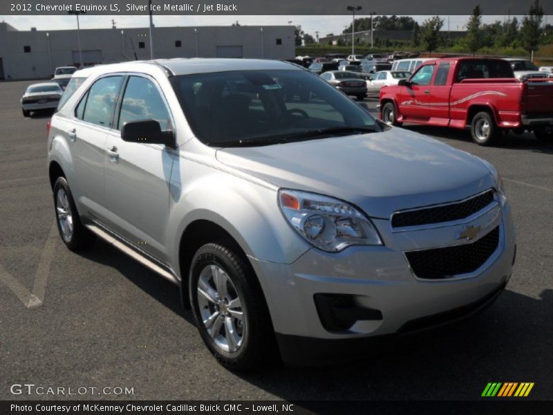 Silver Ice Metallic / Jet Black 2012 Chevrolet Equinox LS
