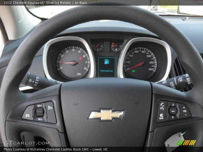 Silver Ice Metallic / Jet Black 2012 Chevrolet Equinox LS