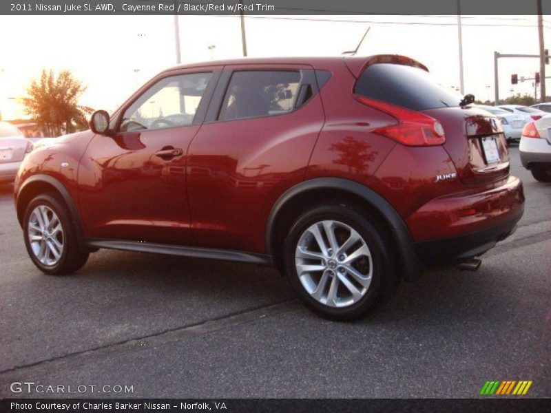 Cayenne Red / Black/Red w/Red Trim 2011 Nissan Juke SL AWD
