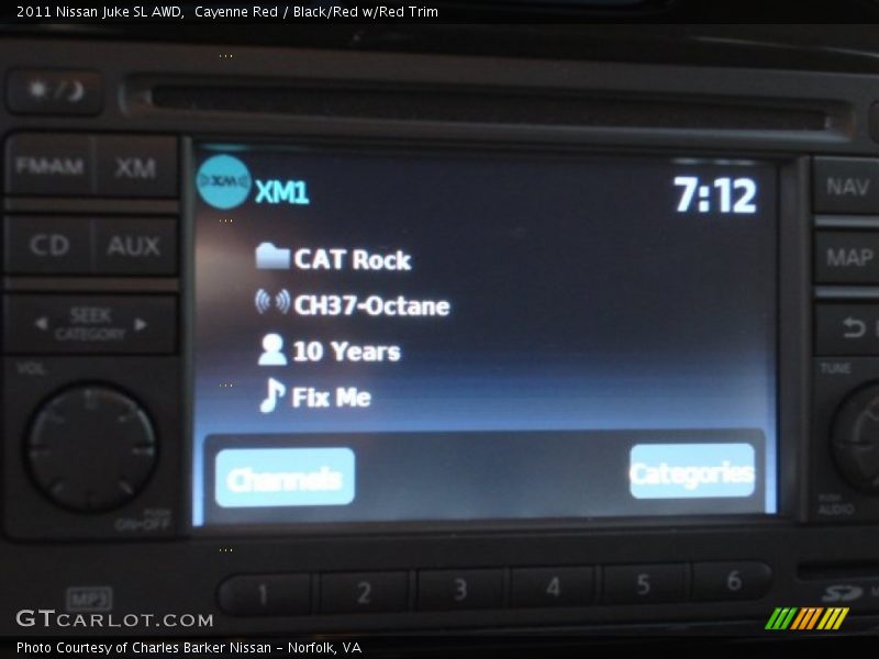 Cayenne Red / Black/Red w/Red Trim 2011 Nissan Juke SL AWD