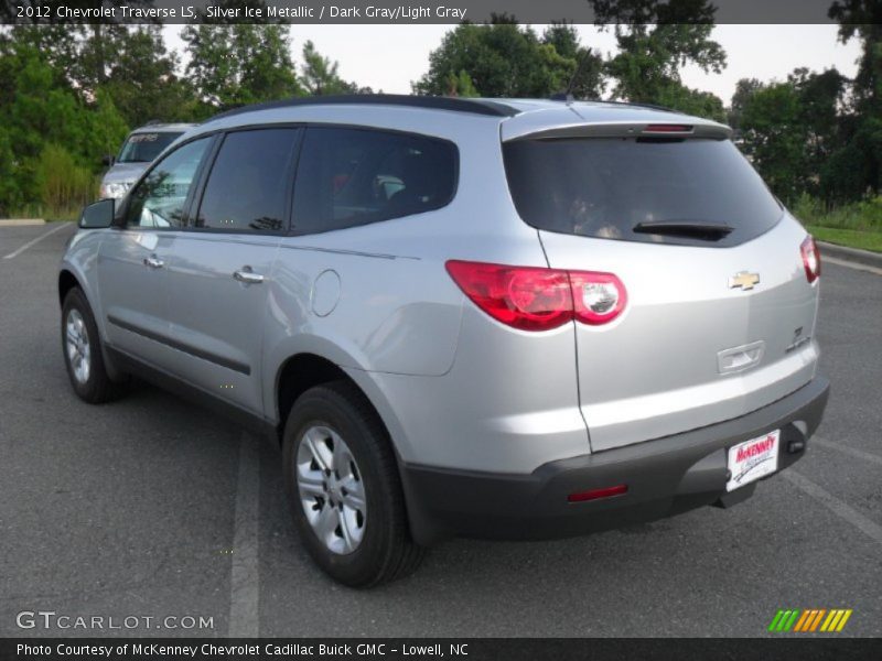 Silver Ice Metallic / Dark Gray/Light Gray 2012 Chevrolet Traverse LS