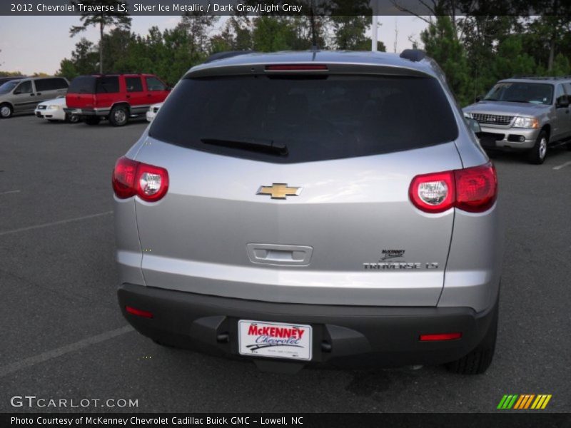Silver Ice Metallic / Dark Gray/Light Gray 2012 Chevrolet Traverse LS