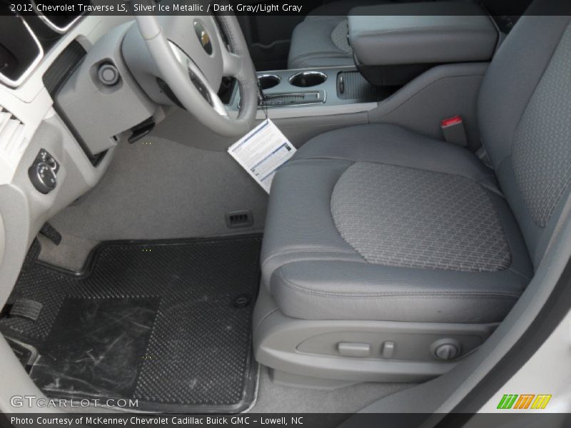 Silver Ice Metallic / Dark Gray/Light Gray 2012 Chevrolet Traverse LS