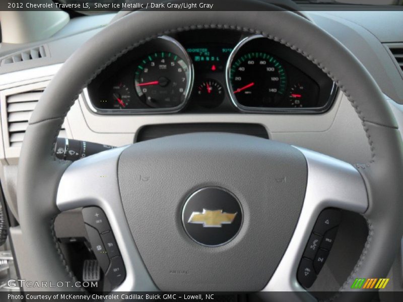 Silver Ice Metallic / Dark Gray/Light Gray 2012 Chevrolet Traverse LS
