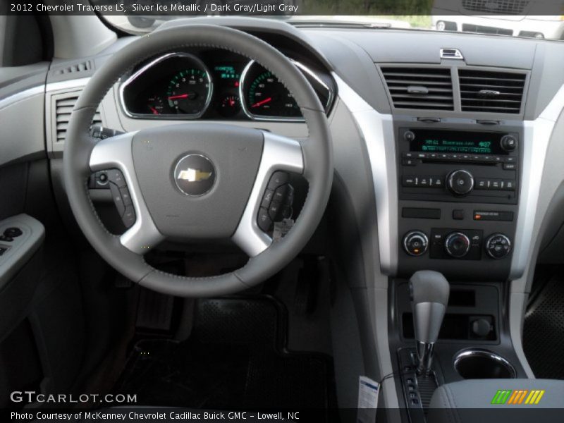 Silver Ice Metallic / Dark Gray/Light Gray 2012 Chevrolet Traverse LS