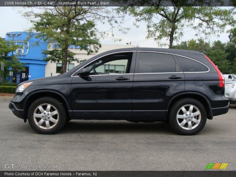 Nighthawk Black Pearl / Black 2008 Honda CR-V EX-L 4WD