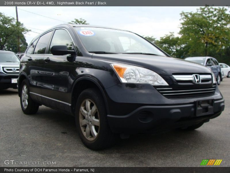 Nighthawk Black Pearl / Black 2008 Honda CR-V EX-L 4WD