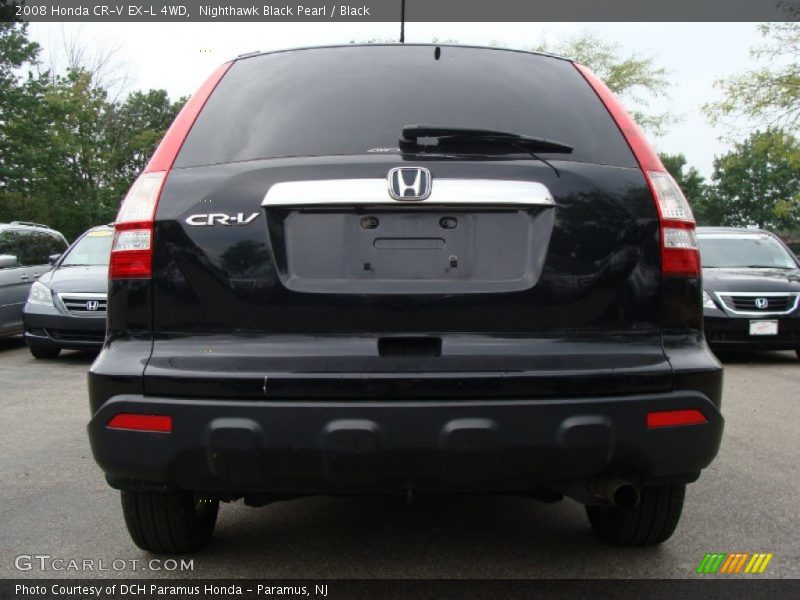 Nighthawk Black Pearl / Black 2008 Honda CR-V EX-L 4WD