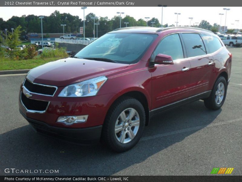 Crystal Red Tintcoat / Cashmere/Dark Gray 2012 Chevrolet Traverse LT