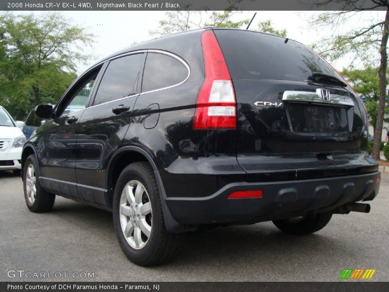 Nighthawk Black Pearl / Black 2008 Honda CR-V EX-L 4WD