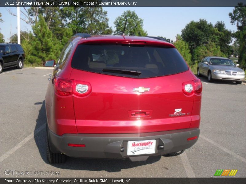 Crystal Red Tintcoat / Cashmere/Dark Gray 2012 Chevrolet Traverse LT