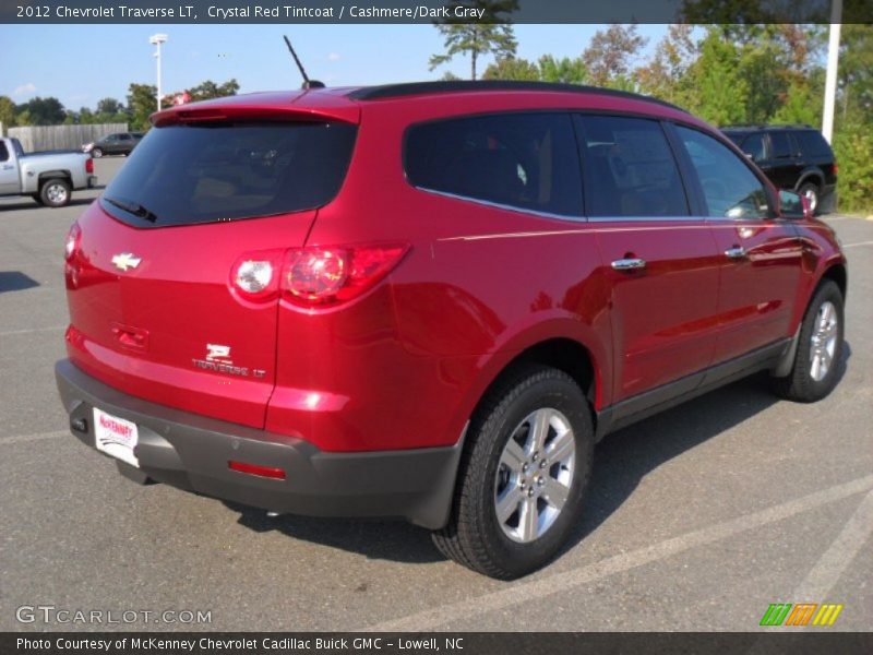 Crystal Red Tintcoat / Cashmere/Dark Gray 2012 Chevrolet Traverse LT