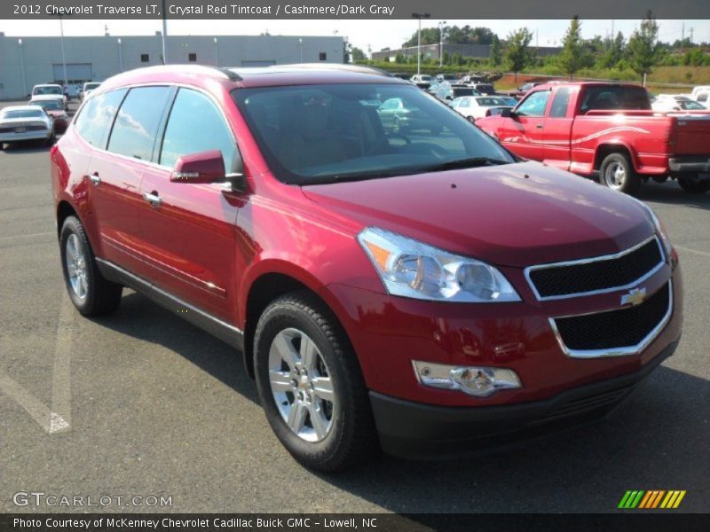 Crystal Red Tintcoat / Cashmere/Dark Gray 2012 Chevrolet Traverse LT